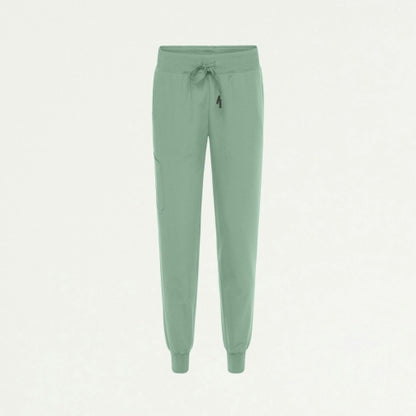 ULTRAlast W20003 Women's Silex Slim Knit-Waist Scrub Joggers Sage