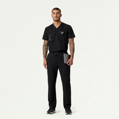ULTRAlast M10001 Men's Holmes 1-Pocket Scrub Top Black