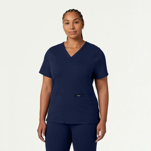 ULTRAsoft W30003 Women's Cesi Slim Scrub Top Midnight Navy