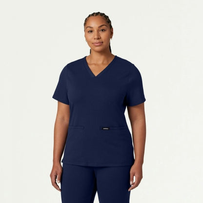 ULTRAsoft W30003 Women's Cesi Slim Scrub Top Midnight Navy