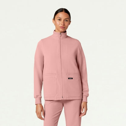 ULTRAlast W60001 Women's Ceri 6-Pocket Scrub Jacket Mauve