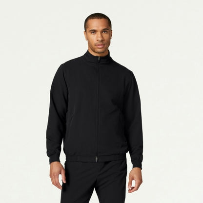 ULTRAlast M60001 Men's Wolfe 6-Pocket Scrub Jacket Black