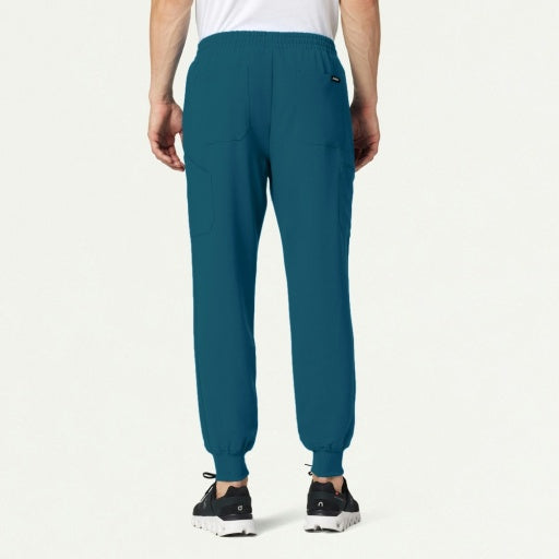 ULTRAlast M20002 Men's Osmo 8-Pocket Scrub Joggers Caribbean Blue
