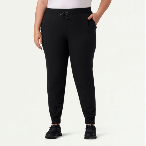 ULTRAlast W20003 Women's Silex Slim Knit-Waist Scrub Joggers Black