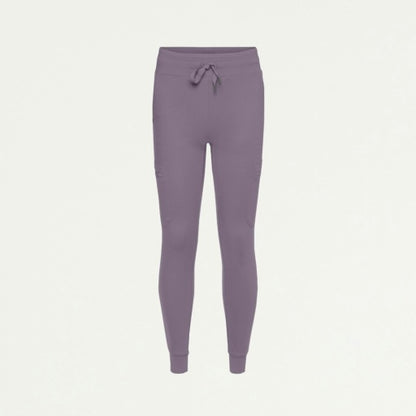 ULTRAsoft W40002 Women's Kait 10-Pocket Skinny Scrub Joggers Titanium