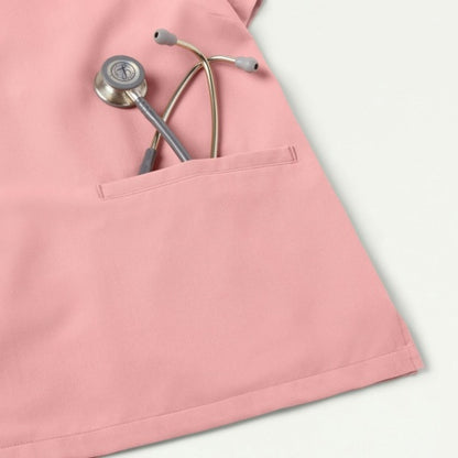 ULTRAlast W10015 Women's Helia Slim Notched V-Neck Scrub Top Mauve