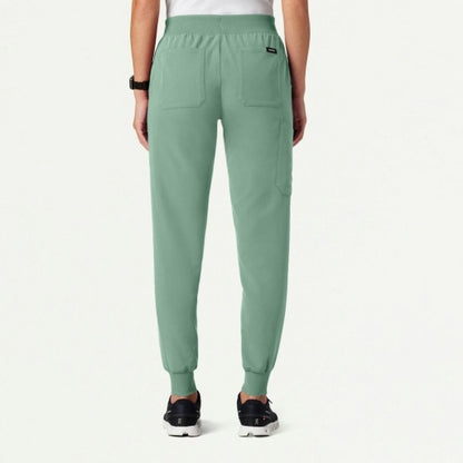 ULTRAlast W20003 Women's Silex Slim Knit-Waist Scrub Joggers Sage