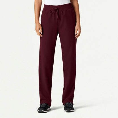 ULTRAlast W20001 Women's Xenos Knit-Waist Scrub Pants Burgundy