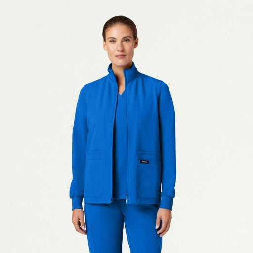 ULTRAlast W60001 Women's Ceri 6-Pocket Scrub Jacket Royal Blue