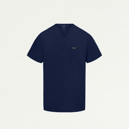 ULTRAlite M10013 Men's Bron 3-Pocket Scrub Top Midnight Navy
