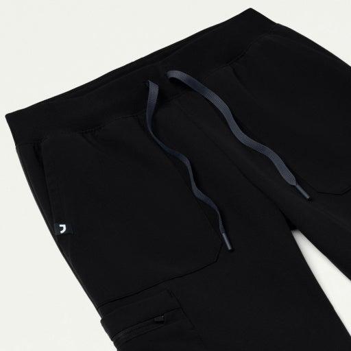 ULTRAlast W120001 Women's Xenos Cargo Knit Waist Scrub Pants Black