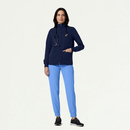 ULTRAlast W60001 Women's Ceri 6-Pocket Scrub Jacket Midnight Navy