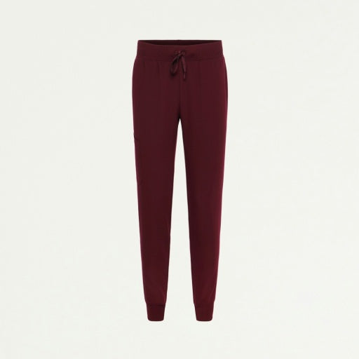 ULTRAlast W20003 Women's Silex Slim Knit-Waist Scrub Joggers Burgundy