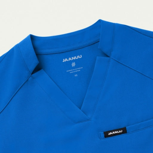 ULTRAlast W10015 Women's Helia Slim Notched V-Neck Scrub Top Royal Blue