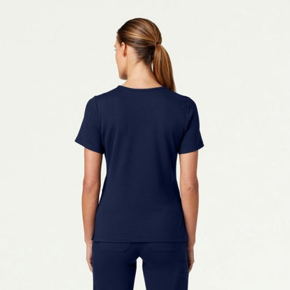 ULTRAsoft W30003 Women's Cesi Slim Scrub Top Midnight Navy