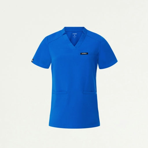 ULTRAlast W10015 Women's Helia Slim Notched V-Neck Scrub Top Royal Blue