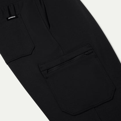 ULTRAsoft M40001 Men's Ollie Slim Cargo Scrub Joggers Black