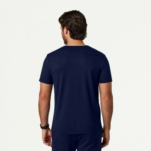 ULTRAsoft M30008 Men's Asher Slim Scrub Top Midnight Navy