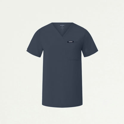 ULTRAlast W10001 Women's Rhena 1-Pocket Scrub Top Carbon Gray