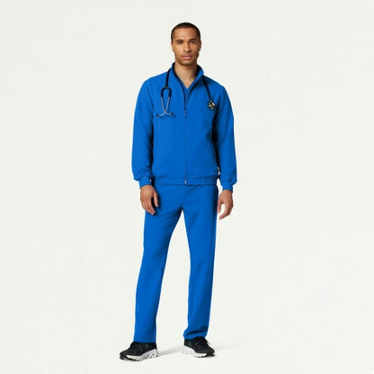 ULTRAlast M60001 Men's Wolfe 6-Pocket Scrub Jacket Royal Blue