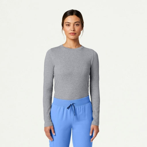 Regenerative Organic Certified® Cotton W30002U Women's Regenx Cotton Underscrub Heather Gray