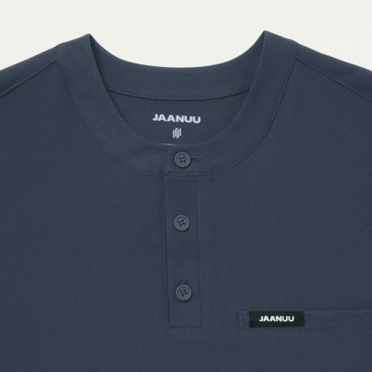 ULTRAlast M10003 Men's Reeve Henley Scrub Top Carbon Gray