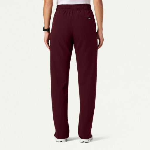 ULTRAlast W20004 Women's Kerr 365 High Waisted Scrub Pants Burgundy