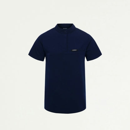 ULTRAlast W10006 Women's Savi Stand-Collar Scrub Top Midnight Navy