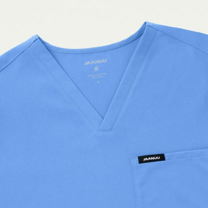 ULTRAlast M10001 Men's Holmes 1-Pocket Scrub Top Ceil Blue