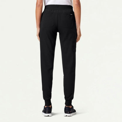 ULTRAlast W20003 Women's Silex Slim Knit-Waist Scrub Joggers Black