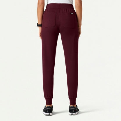 ULTRAsoft W40001 Women's Rubi Slim Scrub Joggers Burgundy