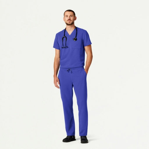 ULTRAlast M20001 Men's Rhodes Straight-Leg Scrub Pants Moon Blue