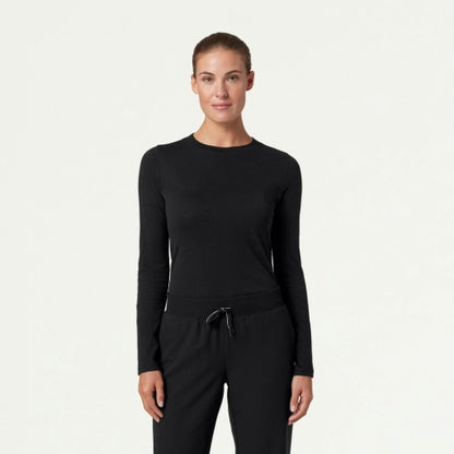 Regenerative Organic Certified® Cotton W30002U Women's Regenx Cotton Underscrub Black