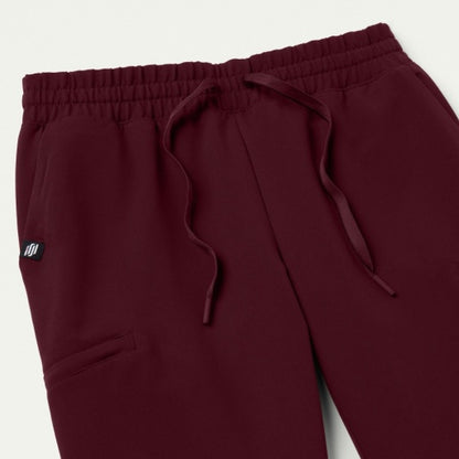 ULTRAlast W20009 Women's Jace Skinny On-The-Go Scrub Joggers Burgundy