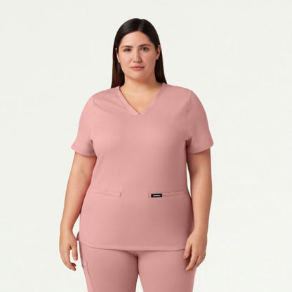 ULTRAsoft W30003 Women's Cesi Slim Scrub Top Mauve