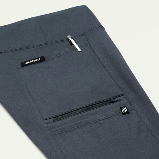 ULTRAsoft W40005 Women's Perri Yoga Scrub Pants Carbon Gray