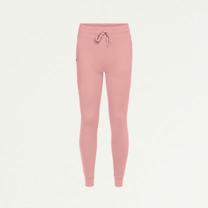 ULTRAsoft W40002 Women's Kait 10-Pocket Skinny Scrub Joggers Mauve