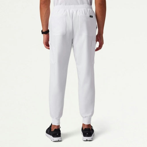ULTRAlast M120001 Men's Osmo 8-Pocket Cargo Scrub Joggers White