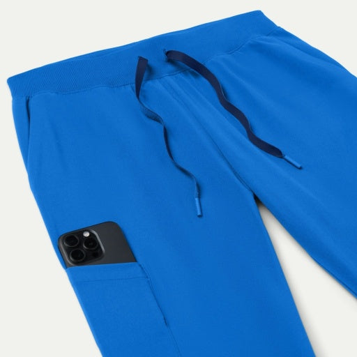 ULTRAlite W20037 Women's Silex 6-Pocket Slim Scrub Joggers Royal Blue