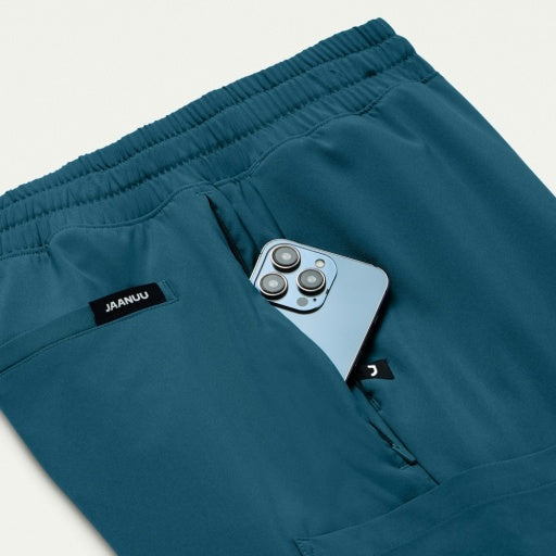 ULTRAlite M20023 Men's Rhodes 7-Pocket Scrub Pants Caribbean Blue