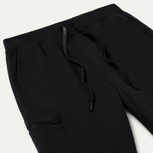 ULTRAsoft M40001 Men's Ollie Slim Cargo Scrub Joggers Black