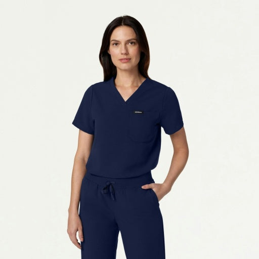 ULTRAlast W10001 Women's Rhena 1-Pocket Scrub Top Midnight Navy