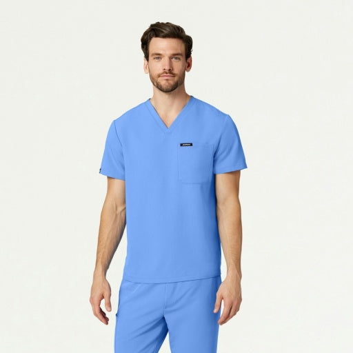 ULTRAlast M10001 Men's Holmes 1-Pocket Scrub Top Ceil Blue