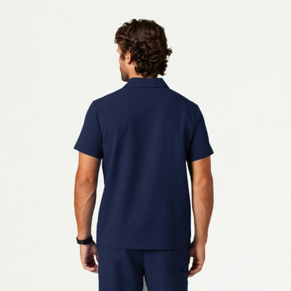 ULTRAlast M10005 Men's Calderon Polo Scrub Top Midnight Navy