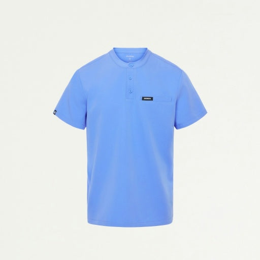 ULTRAlast M10003 Men's Reeve Henley Scrub Top Ceil Blue