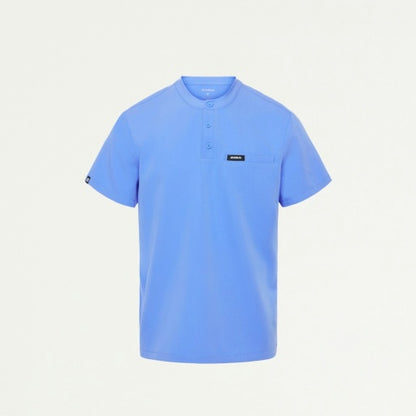 ULTRAlast M10003 Men's Reeve Henley Scrub Top Ceil Blue