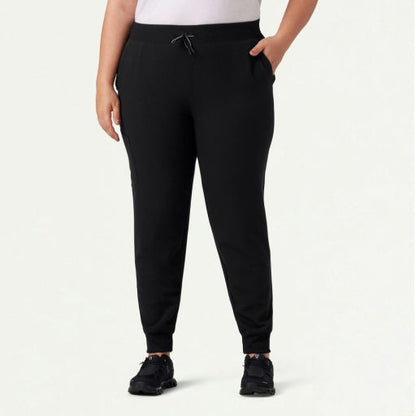 ULTRAlast W20003 Women's Silex Slim Knit-Waist Scrub Joggers Black