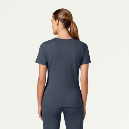 ULTRAsoft W30003 Women's Cesi Slim Scrub Top Carbon Gray