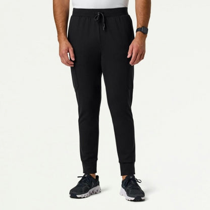 ULTRAsoft M40001 Men's Ollie Slim Cargo Scrub Joggers Black