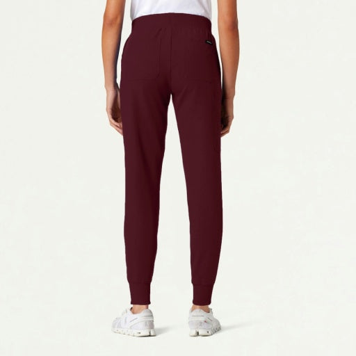 ULTRAlast W20003 Women's Silex Slim Knit-Waist Scrub Joggers Burgundy
